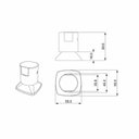 Ver imagem 4 de Acabamento para Registro Padrão Deca e Docol Ducon Cromado Acabamento para Registro Ducon Cromado