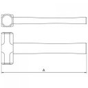 Ver imagem 2 de Marreta Oitavada Cobre Berílio Tramontina PRO 1kg