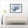 Quadro Psicologia Consultórios Sala Cérebro Com Moldura TT06 - 4