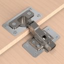 Ver imagem 2 de Kit 04 Placas de Reparo Porta Dobradiça Armário Mdf 26mm Rtg
