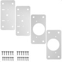 Ver imagem 1 de Kit 04 Placas de Reparo Porta Dobradiça Armário Mdf 26mm Rtg