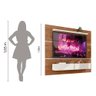 Painel Para TV Smart até 60 Polegadas c/ Prateleira 2 Portas Arezzo Zanzini Nature / Off White - 12
