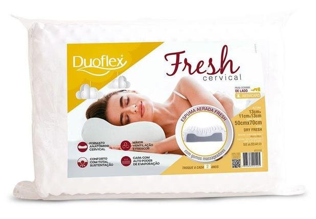 Travesseiro Cervical Fresh Duoflex - 1