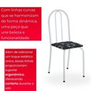 Ver imagem 4 de Conjunto de Mesa Tubular 70x70cm com Tampo em Granito Topázio com 4 Cadeiras Analy 048