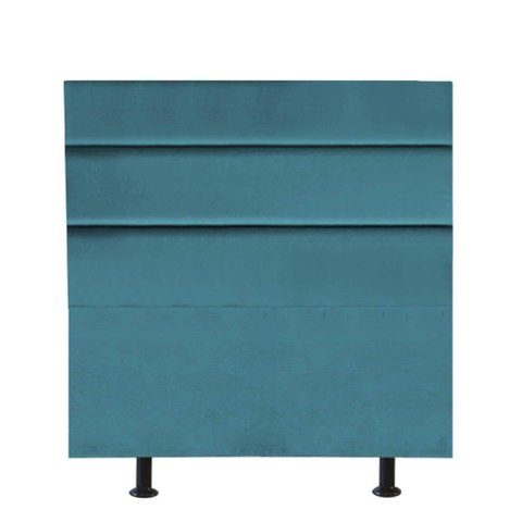 Cabeceira Estofada Argentina 100cm Solteiro para Cama Box Quarto Suede Azul Turquesa - Gat Magazine