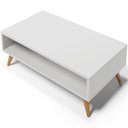 Ver imagem 7 de Mesa de Centro para Sala de Estar Pés Palito Cannes L03 Branco