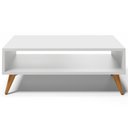 Ver imagem 2 de Mesa de Centro para Sala de Estar Pés Palito Cannes L03 Branco