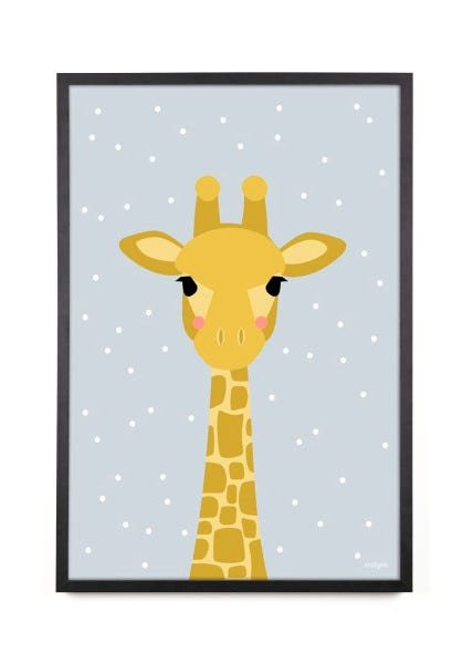 Quadro Poster Giraffe AFFARI DECOR Caixinha - 40x60cm - 1