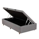 Ver imagem 2 de Base Baú para Cama Solteiro Orthomax Abertura Lateral 88x35