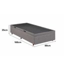Ver imagem 5 de Base Baú para Cama Solteiro Orthomax Abertura Lateral 88x35