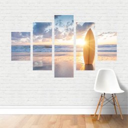 Quadro Paisagens Surf Surfe Prancha Esporte Praia Sol Canvas - 1 Quadro Paisagens Surf Surfe Prancha Esporte Praia Sol Canvas - 1