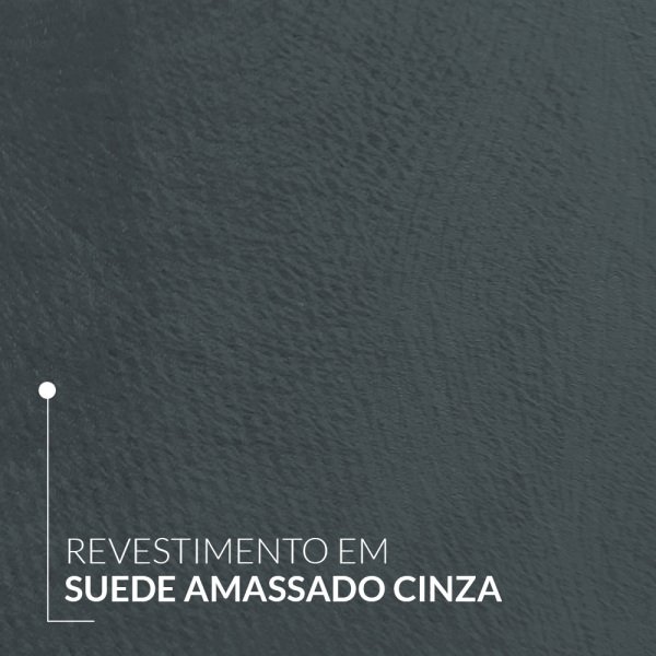 Sofá Monaco 292cm Retrátil Reclinável Suede Cinza - 3