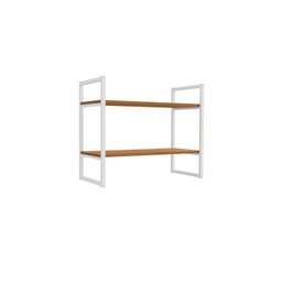 Estante Nicho Industrial para Livros Li008 Kappesberg Canela/branco - 1