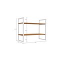 Ver imagem 2 de Estante Nicho Industrial para Livros Li008 Kappesberg Canela/branco