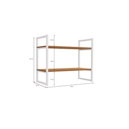 Estante Nicho Industrial para Livros Li008 Kappesberg Canela/branco - 2