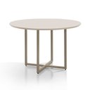 Ver mais imagens de Conjunto Sala de Jantar Mesa com 4 Cadeiras California Bege/Champagne/Boucle a-518 (Bege) - Tampo Off White