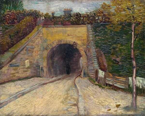 Passagem Viaduto - van Gogh - Tela 50x62 Para Quadro - 1