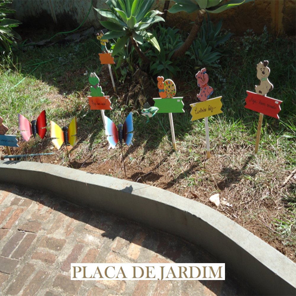 3 Placas com Frases Casa e Jardim Decorativas em Madeira - Garder - 2
