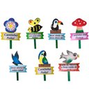 Ver imagem 1 de 3 Placas com Frases Casa e Jardim Decorativas em Madeira - Garder