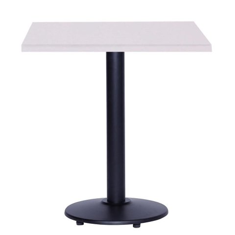 Mesa Zeta 77,50 cm (Altura) com Tampo em MDP Quadrado 70 cm Branco