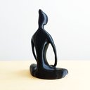 Ver imagem 4 de Escultura Yoga Zen Budista Meditação - 15 Cm Altura - Toque 3D:Preto