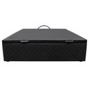 Ver imagem 6 de Base Box Baú para Cama Casal 138x188cm Liz S05 Suede Bordado Preto - Mpozenato