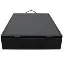 Ver imagem 7 de Base Box Baú para Cama Casal 138x188cm Liz S05 Suede Bordado Preto - Mpozenato