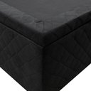 Ver imagem 5 de Base Box Baú para Cama Casal 138x188cm Liz S05 Suede Bordado Preto - Mpozenato