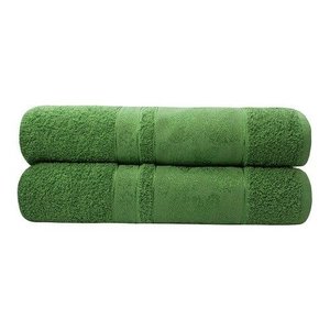 Kit 2 Toalhas de Banho Gigante Banhão Algodão Alta Absorção - Verde