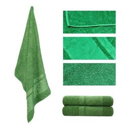 Kit 2 Toalhas de Banho Gigante Banhão Algodão Alta Absorção - Verde - 2