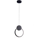 Ver imagem 1 de Pendente Redondo Preto 25cm Led 12W 3000K Bivolt PARIS LUZ