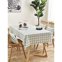 Ver imagem 4 de Toalha de Mesa Quadriculada Off White/preto 100% Algodão