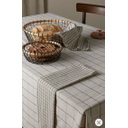 Ver imagem 3 de Toalha de Mesa Quadriculada Off White/preto 100% Algodão
