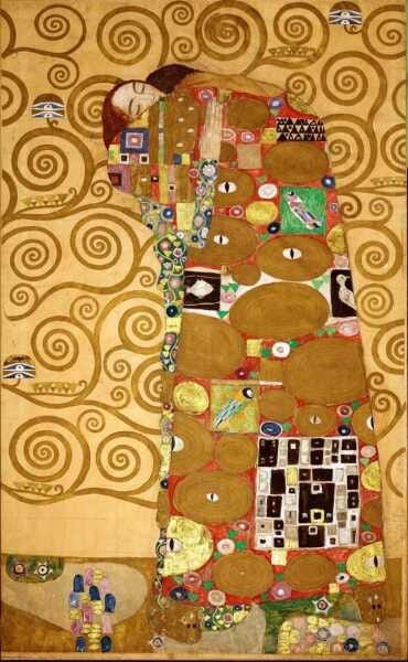 O Abraço - Klimt - Tela 60x97 Para Quadro - 1