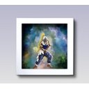 Ver imagem 2 de Kit 5 Quadros Orixás Candomblé e Umbanda Moldura Branca