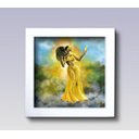 Ver imagem 3 de Kit 5 Quadros Orixás Candomblé e Umbanda Moldura Branca