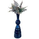 Ver imagem 1 de Decoração sala vaso preto alto moderno brilho com planta