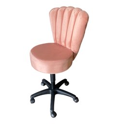 Cadeira Mocho Pétala Veludo Rose Gold Escuro - In9 Decor - 1