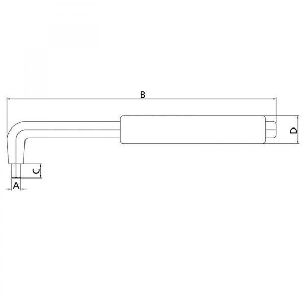 Chave Hexagonal Isolada IEC 3mm Tramontina PRO - 2