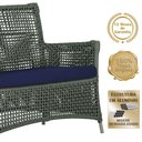 Ver imagem 4 de 2 Sofás e Mesa Igapó Alumínio Fendi Corda Náutica E10 Trama Verde