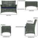 Ver imagem 5 de 2 Sofás e Mesa Igapó Alumínio Fendi Corda Náutica E10 Trama Verde
