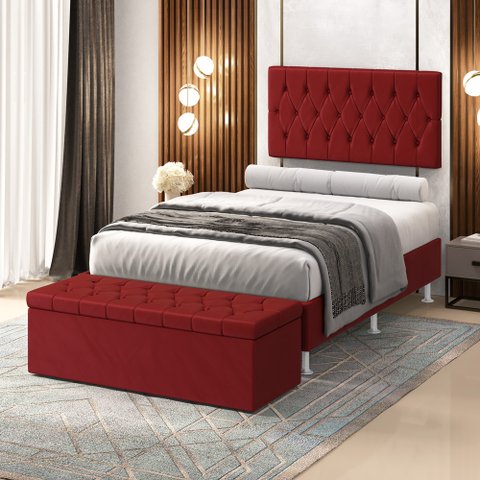 Kit Painel Centaurus 140 e Calçadeira Sagitarius Veludo Aradecor