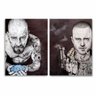Quadro Breaking Bad Heisenberg e Pinkman Tattoo decorativo - 3