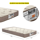 Ver imagem 2 de Bicama Solteiro Elis com 2 Colchões D33 Gold Espuma Cor: Am