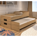 Ver imagem 3 de Bicama Solteiro Elis com 2 Colchões D33 Gold Espuma Cor: Am