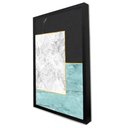 Ver imagem 2 de Quadro Decorativo Caixa Geométrico Quadrado Marmorizado Tacolado Moldura Caixa 3cm Madeira com Vidro