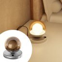 Ver imagem 1 de Abajur Luminária de Mesa Dama Interruptor e Globo e Lâmpada Branco Quente Decoração Casa Sala Quarto