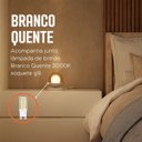Ver imagem 2 de Abajur Luminária de Mesa Dama Interruptor e Globo e Lâmpada Branco Quente Decoração Casa Sala Quarto