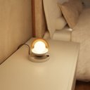 Ver imagem 4 de Abajur Luminária de Mesa Dama Interruptor e Globo e Lâmpada Branco Quente Decoração Casa Sala Quarto