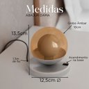 Ver imagem 3 de Abajur Luminária de Mesa Dama Interruptor e Globo e Lâmpada Branco Quente Decoração Casa Sala Quarto